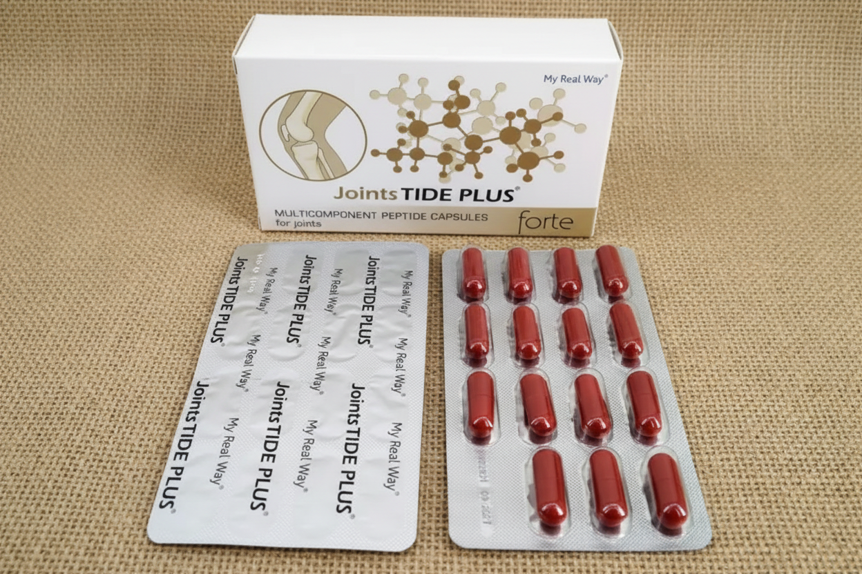 Maisto papildas sąnariams JointsTIDE PLUS forte su peptidais,30kaps.