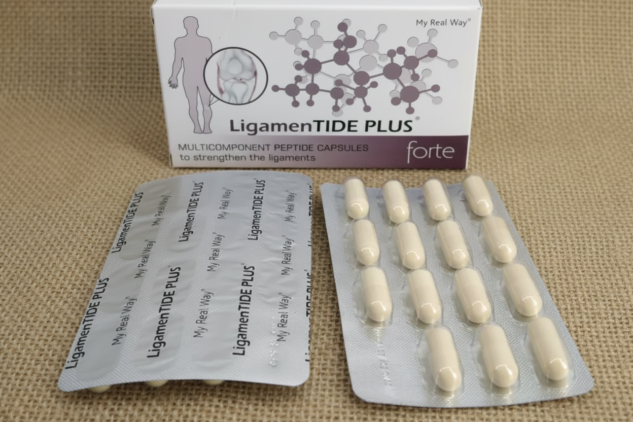 Maisto papildas sausgyslėms LigamenTIDE PLUS forte su peptidais,30kaps.