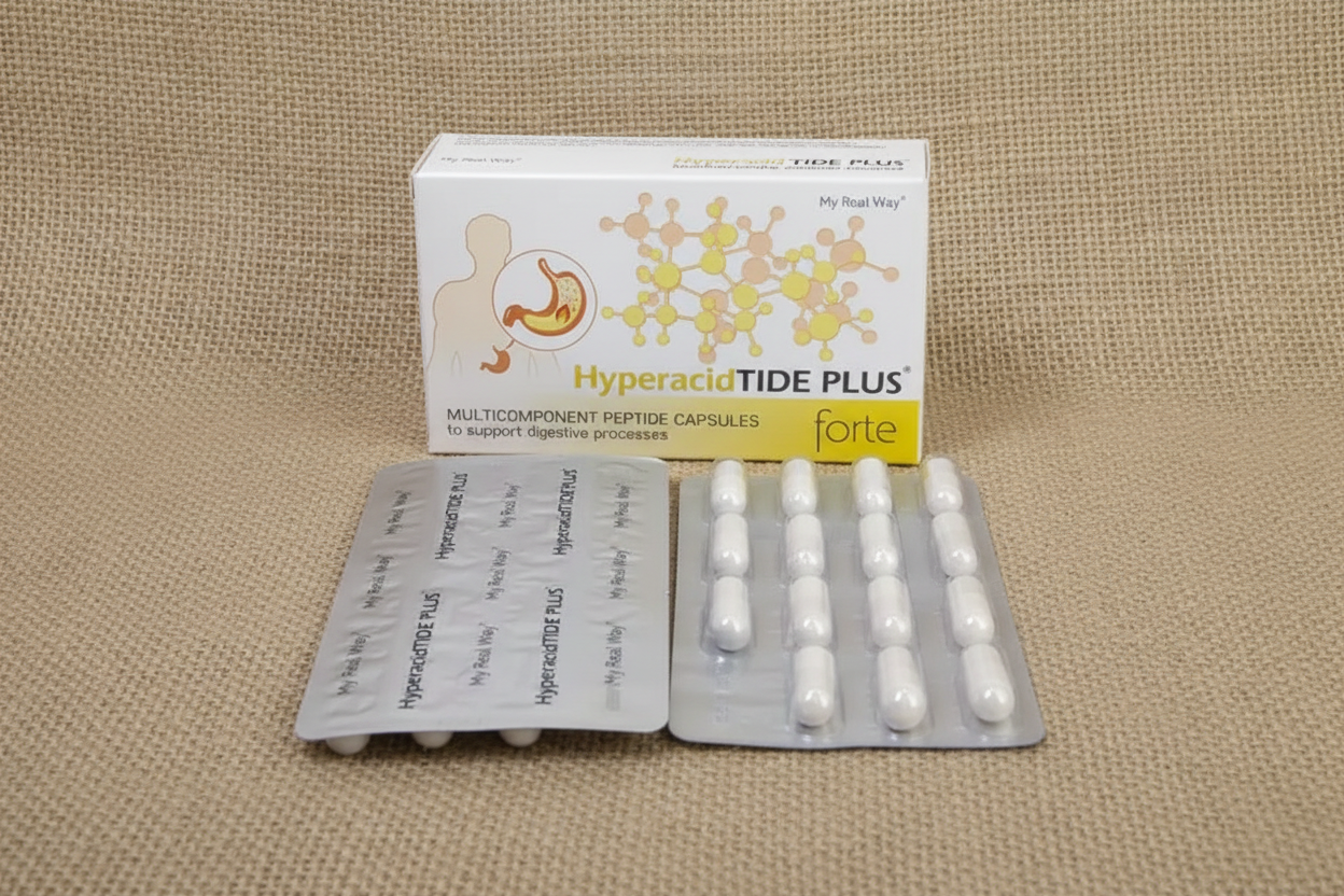 HyperacidTIDE PLUS forte | Maisto papildas skrandžiui – My Real Way-NaturPeptide