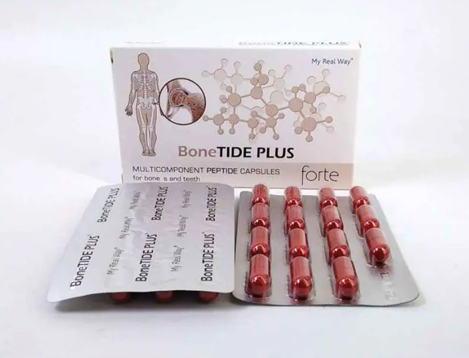 Maisto papildas kaulams Bone TIDE PLUS forte su peptidais,30kaps.