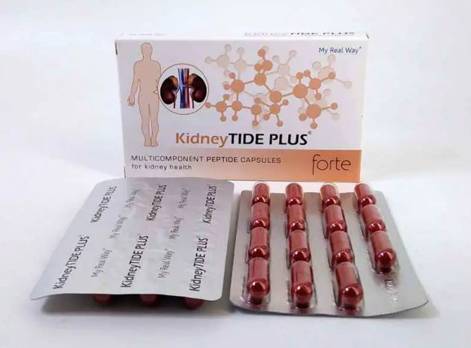 Maisto papildas inkstams KidneyTIDE PLUS forte su peptidais,30 kaps.
