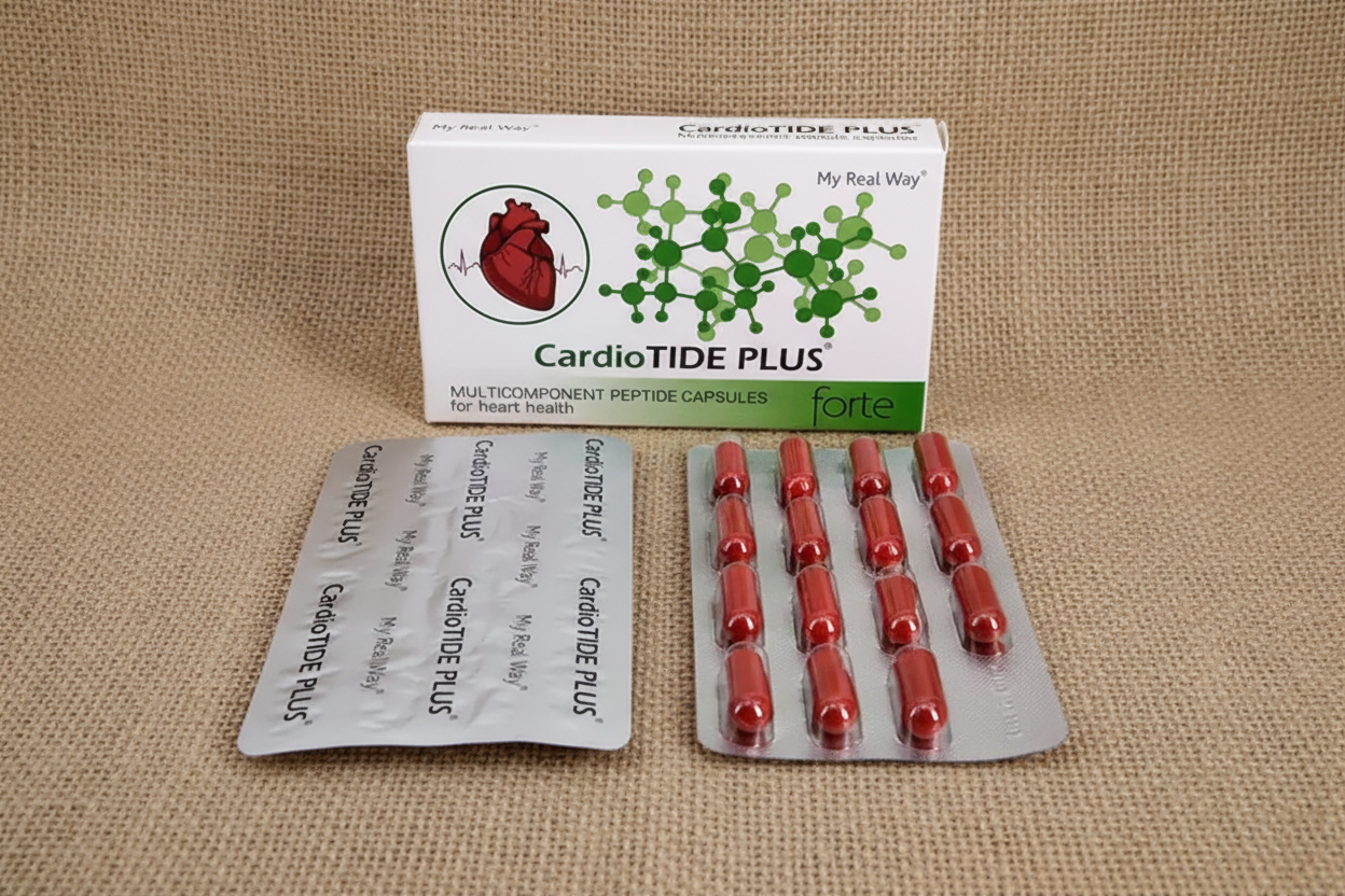 Maisto papildas širdžiai CardioTIDE PLUS forte su peptidais,30 kaps.