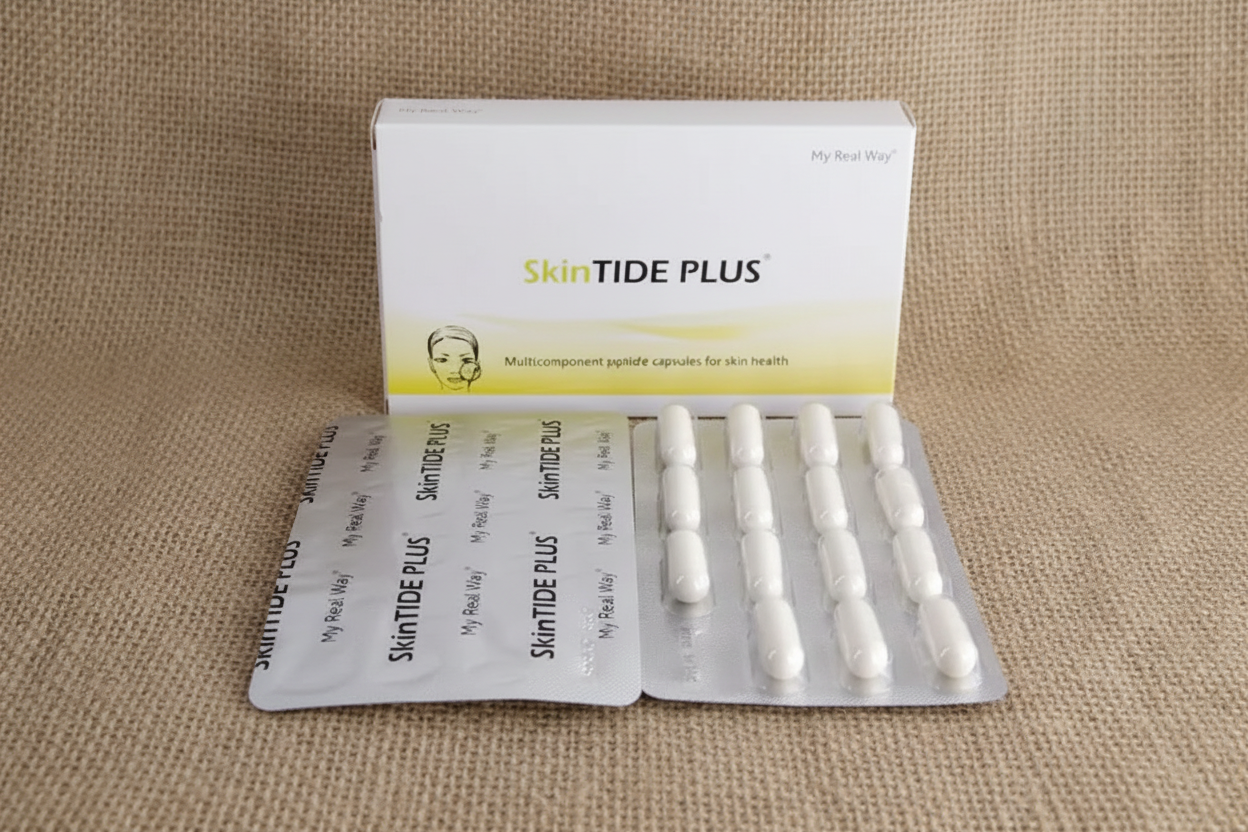 Maisto papildas odai SkinTIDE PLUS Forte su peptidais
