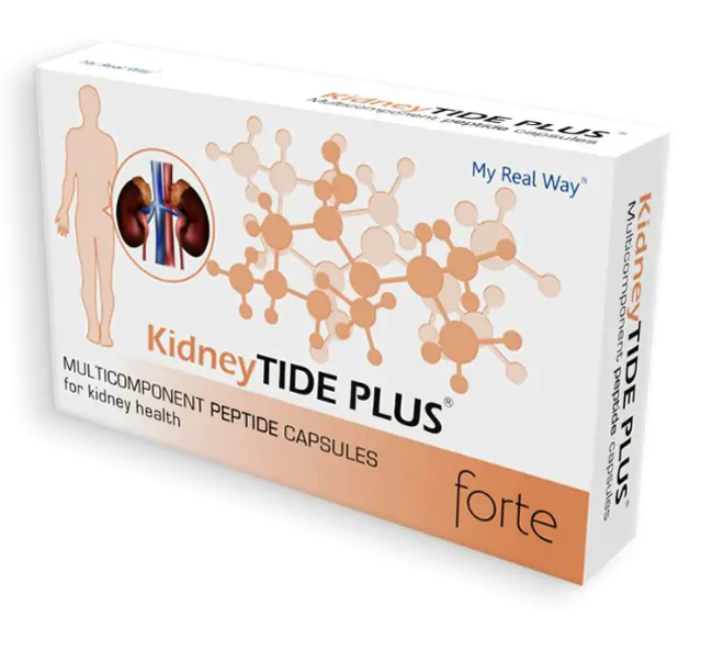 Maisto papildas inkstams KidneyTIDE PLUS forte su peptidais,30 kaps.