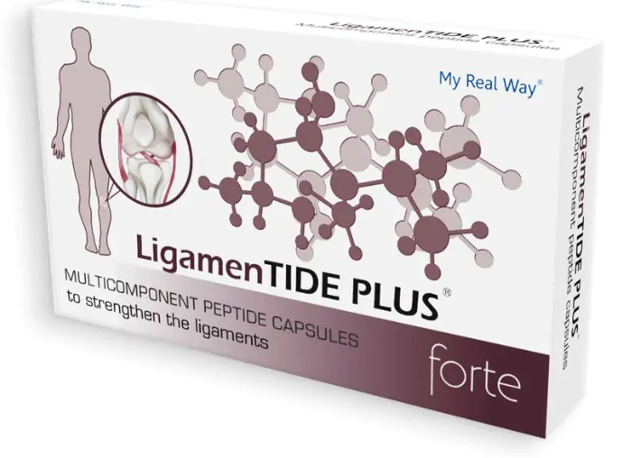 Maisto papildas sausgyslėms Ligamen TIDE PLUS forte su peptidais,30kaps.