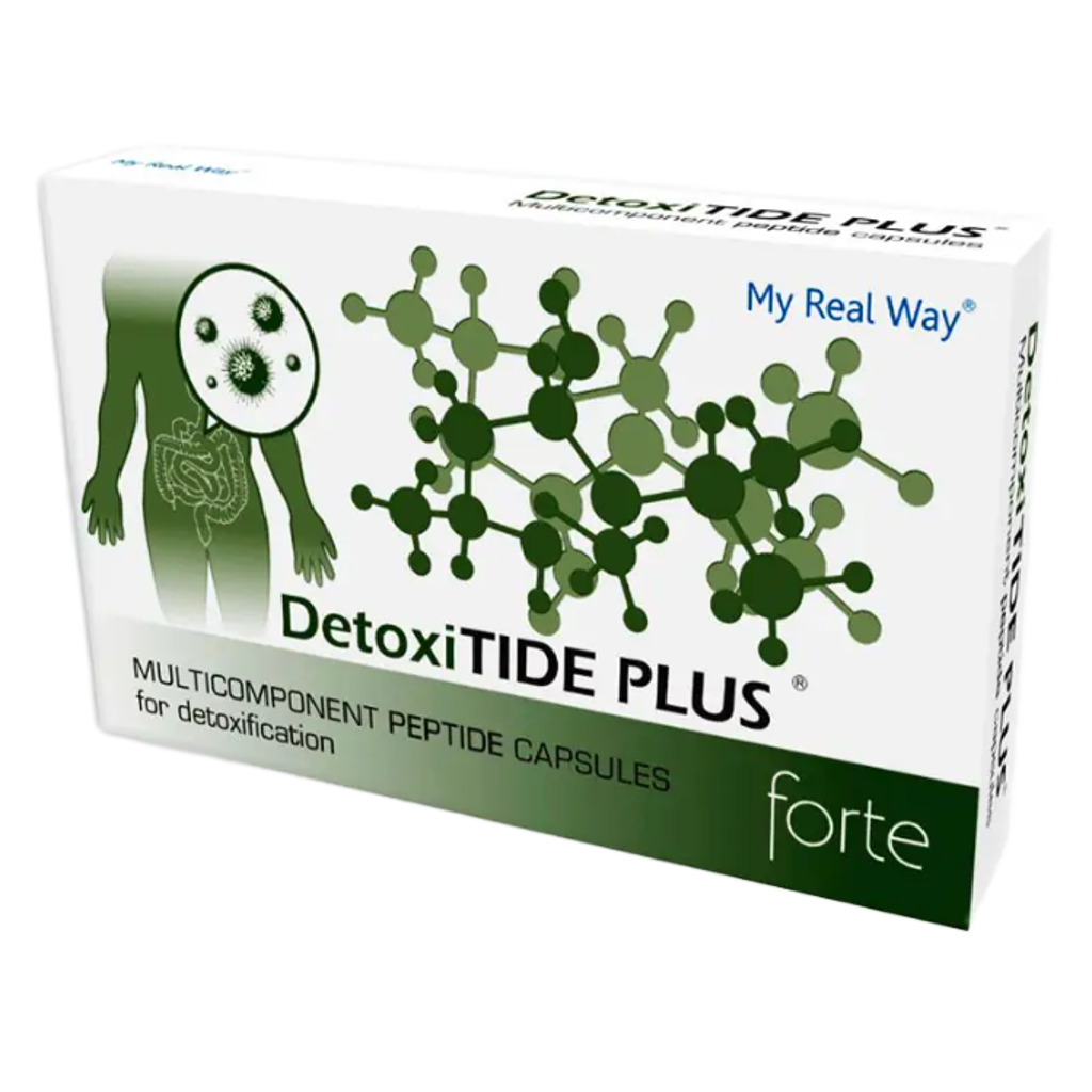 Maisto papildas detoksikacijai DetoxiTIDE PLUS forte su peptidais ,30kaps.
