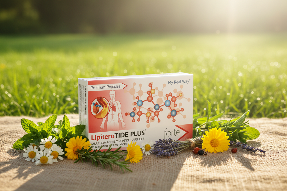 Maisto papildas cholesterolio normai LipiteroTIDE PLUS forte