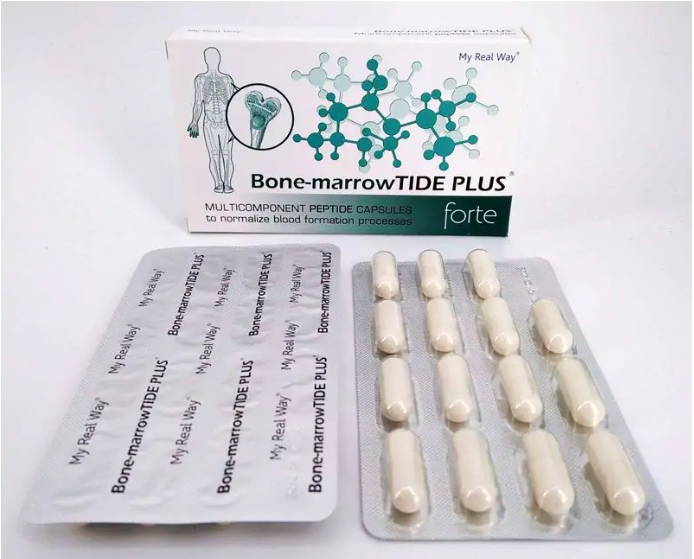 Maisto papildas kaulų čiulpams Bone-marrowTIDE PLUS Forte su peptidais,30 kaps.