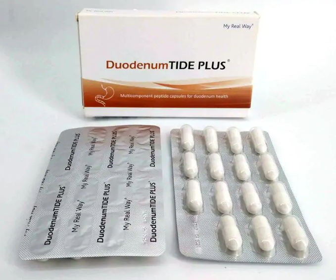 Maisto papildas dvylikapirštės DuodenumTIDE PLUS su peptidais,30kaps.