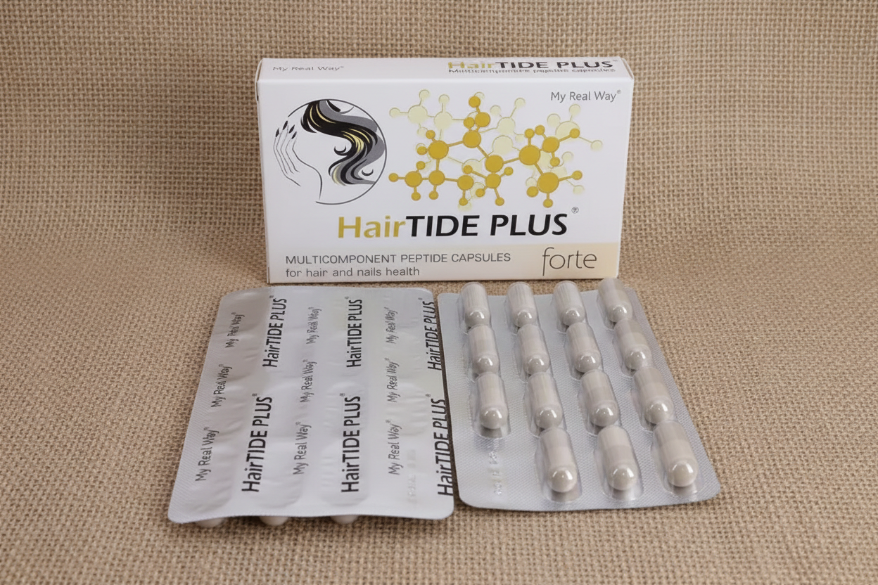 HairTIDE PLUS Forte – Peptidų kompleksas plaukams ir nagams