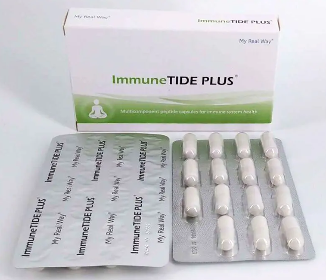 Maisto papildas imunitetui palaikyti ImmuneTIDE PLUS su peptidais,30 kaps.