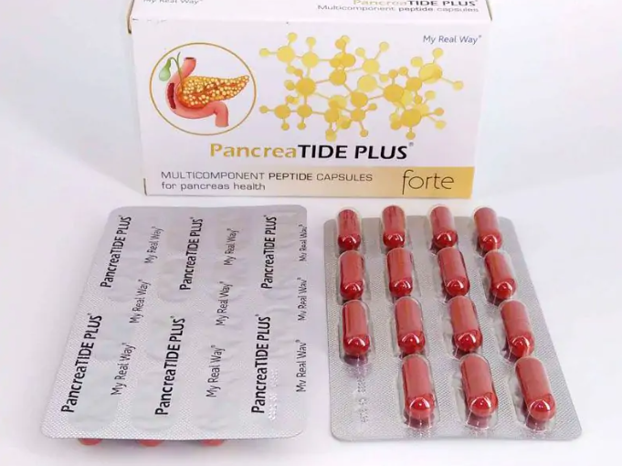 Maisto papildas kasai PancreaTIDE PLUS forte su peptidais,30kaps.