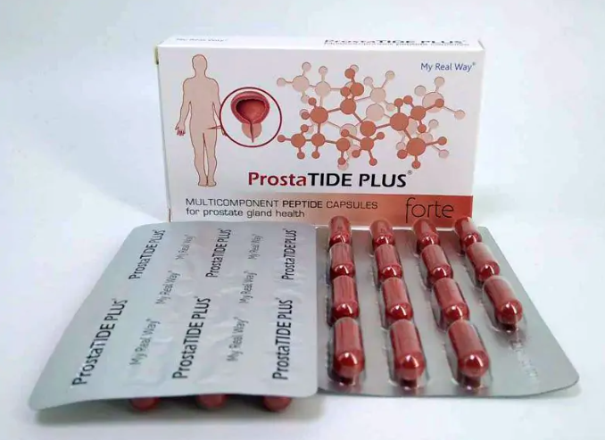Maisto papildas prostatai ProstaTIDE PLUS forte su peptidais,30 kaps.