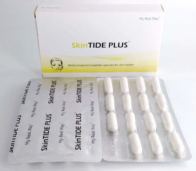Maisto papildas odai SkinTIDE PLUS Forte su peptidais