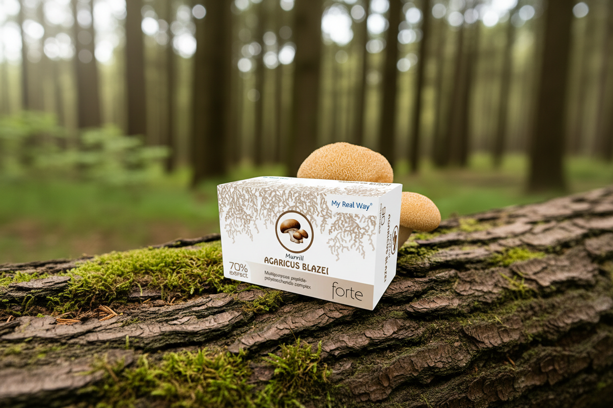 Agaricus grybo ekstraktas (Agaricus Blazei Murrill) 70%, 90 kaps.