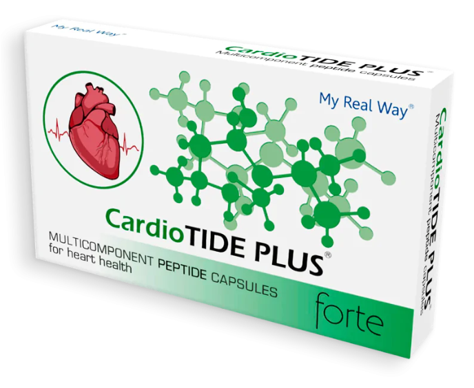 Maisto papildas širdžiai CardioTIDE PLUS forte su peptidais,30 kaps.
