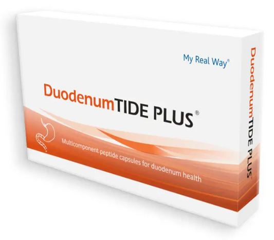 Maisto papildas dvylikapirštės DuodenumTIDE PLUS su peptidais,30kaps.