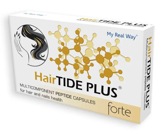 Maisto papildas plaukams ir nagams HairTIDE PLUS forte su peptidais,30 kaps.