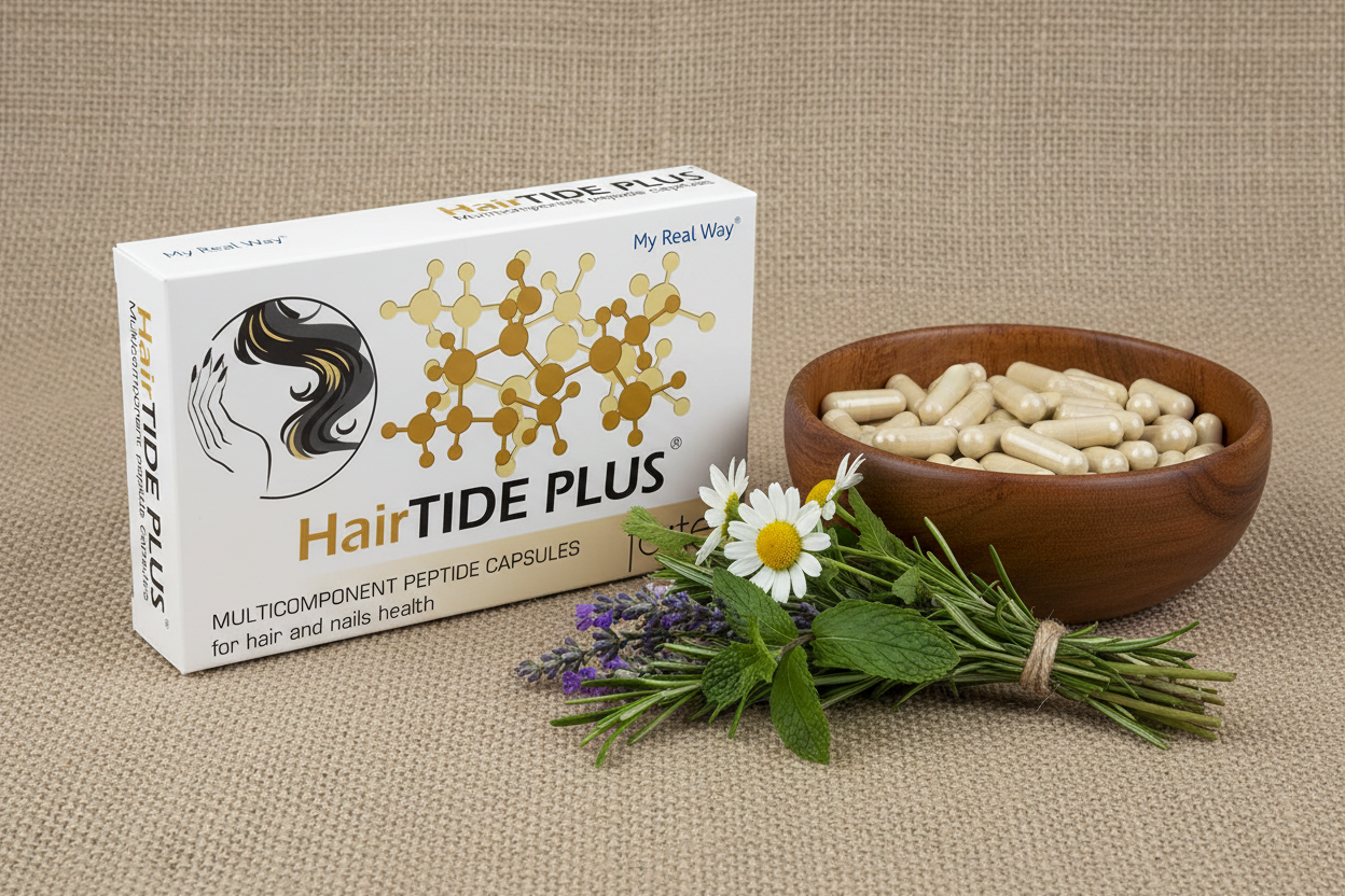 HairTIDE PLUS Forte – Peptidų kompleksas plaukams ir nagams