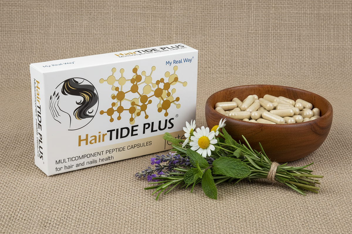 HairTIDE PLUS Forte – Peptidų kompleksas plaukams ir nagams