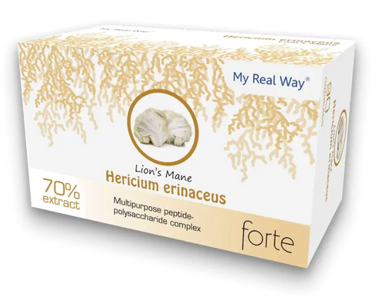 Liūto karčiai grybo ekstraktas (Hericium erinaceus) 70% ,90 kaps.