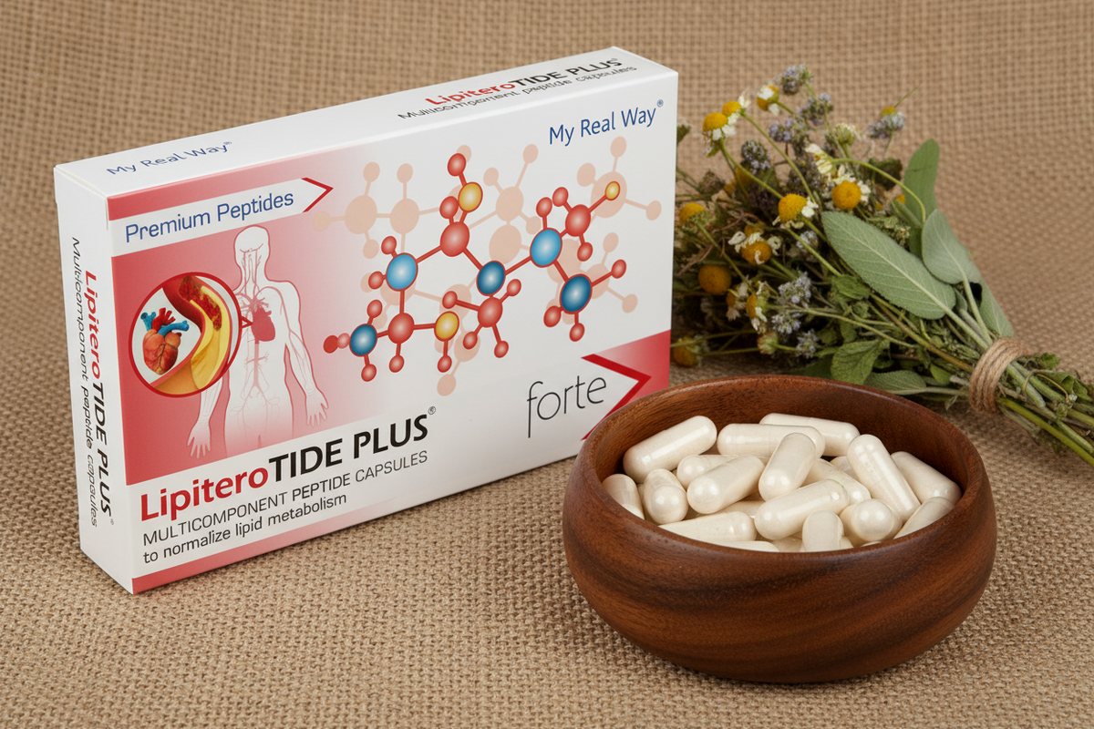 LipiteroTIDE PLUS Forte – Peptidų kompleksas cholesterolio pusiausvyrai