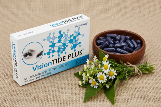 Maisto papildas akims VisionTIDE PLUS Forte su peptidais ,30 kaps