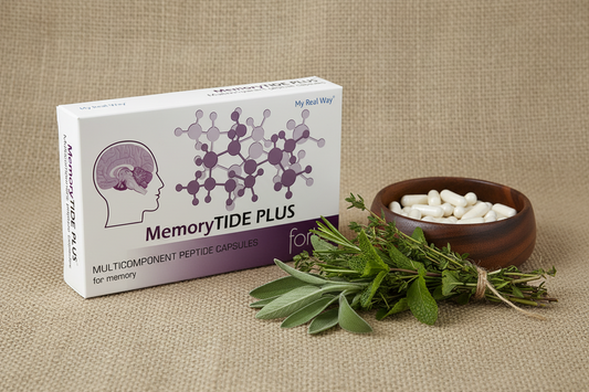 Maisto papildas atminčiai MemoryTIDE PLUS forte su peptidais,30kaps.