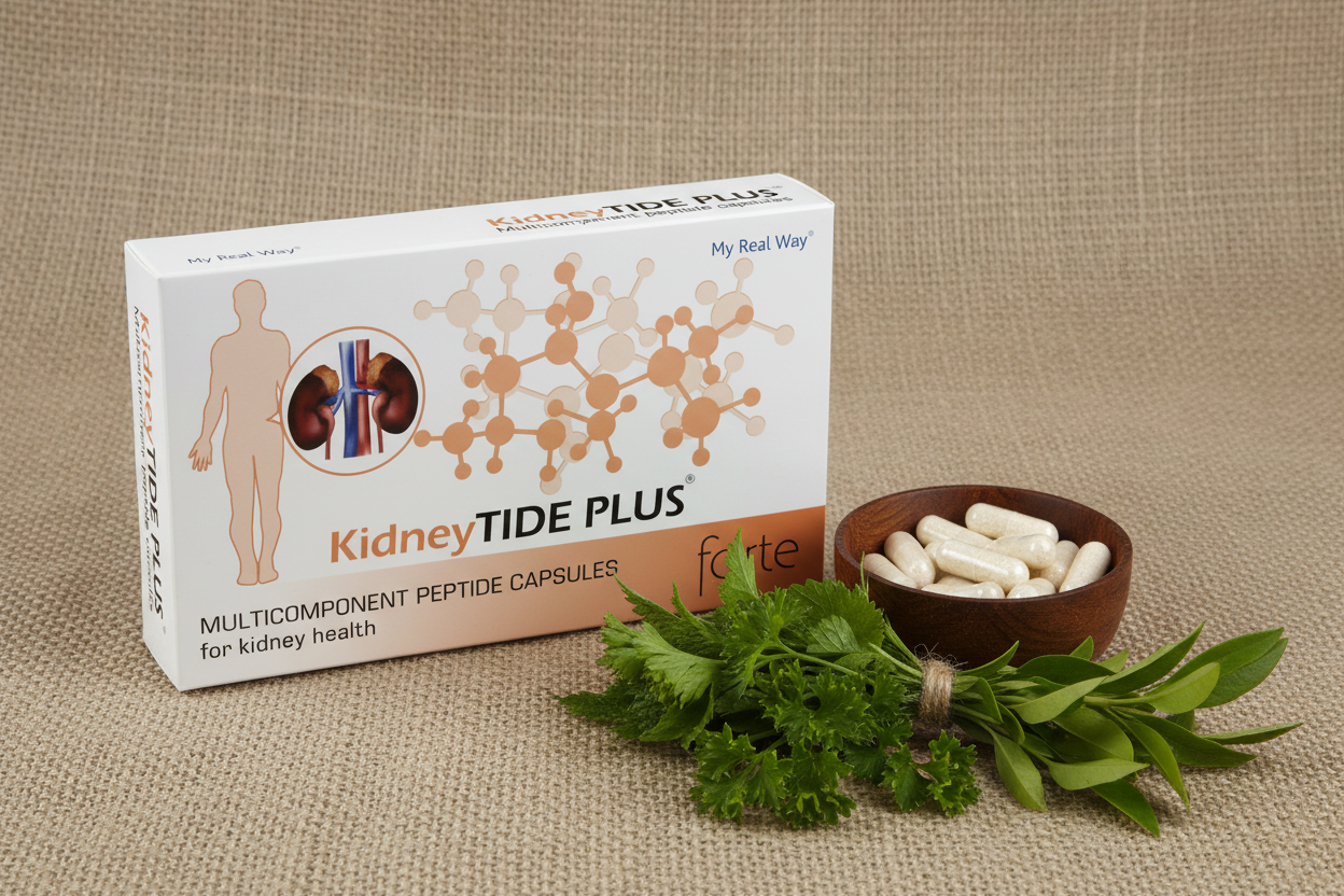 Maisto papildas inkstams KidneyTIDE PLUS forte su peptidais,30 kaps.