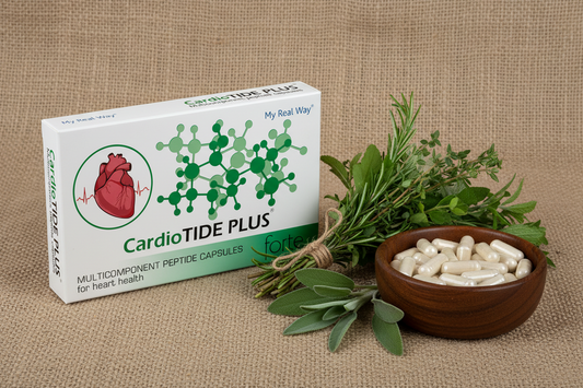 Maisto papildas širdžiai CardioTIDE PLUS forte su peptidais,30 kaps.
