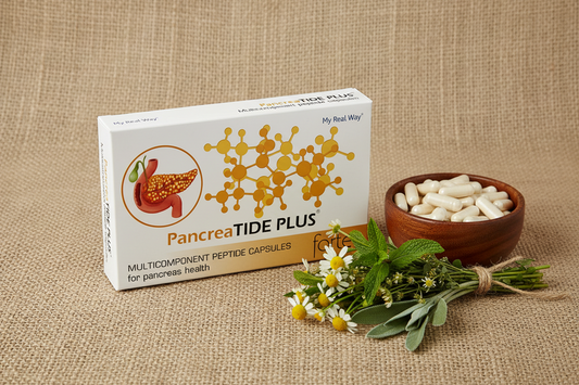 Maisto papildas kasai PancreaTIDE PLUS forte su peptidais,30kaps.