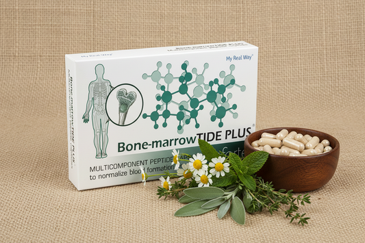 Maisto papildas kaulų čiulpams Bone-marrowTIDE PLUS Forte su peptidais,30 kaps.