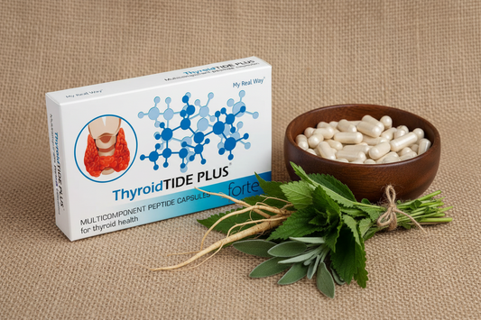 Maisto papildas skydliaukei ThyroidTIDE PLUS forte su peptidais,30 kaps