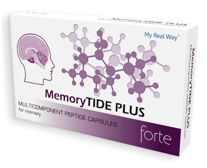 Maisto papildas atminčiai MemoryTIDE PLUS forte su peptidais,30kaps.