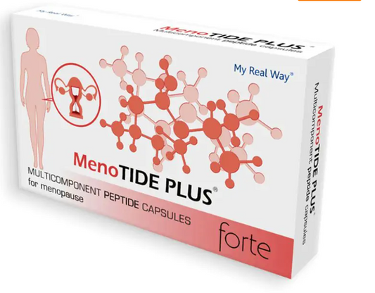 Maisto papildas menopauzei MenoTide Plus Forte su peptidais,30 kaps.