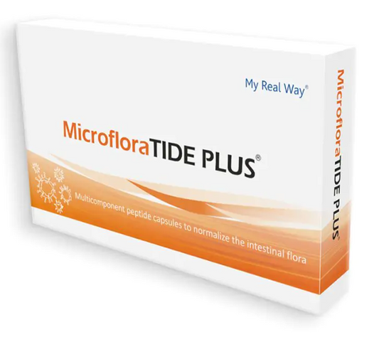 Maisto papildas  žarnyno mikroflorai  Microflora TIDE PLUS su peptidais,30kaps.
