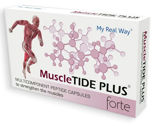 Maisto papildas raumenims MuscleTIDE PLUS forte su peptidais,30kaps.