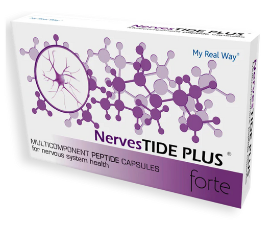 Maisto papildas nervų sistemai NervesTIDE PLUS forte su peptidais,30 kaps.