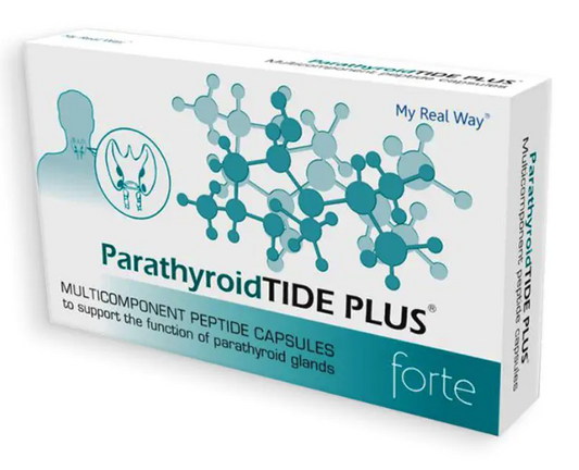 Maisto papildas prieskydinei liaukai ParathyroidTIDE PLUS su peptidais,30 kaps.