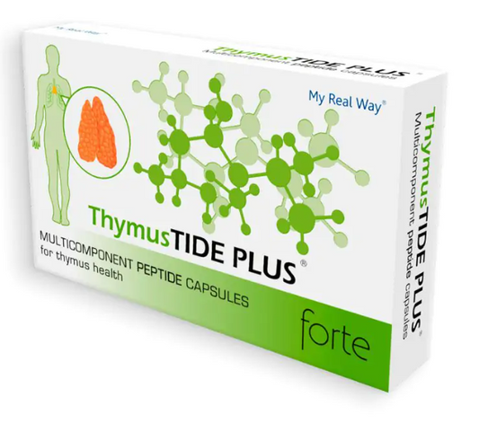 Maisto papildas užkrūčio liaukai ThymusTIDE PLUS forte su peptidais,30 kaps.