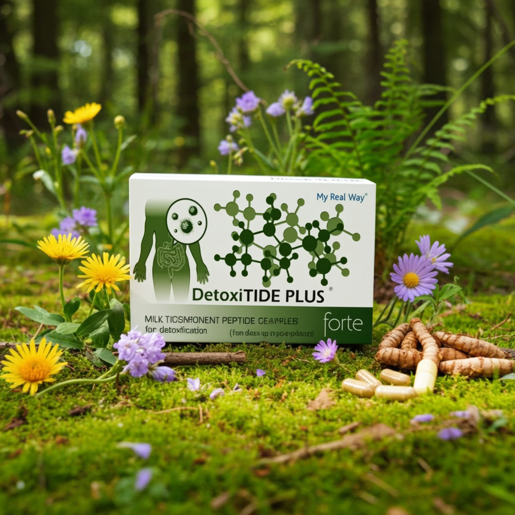 Maisto papildas detoksikacijai DetoxiTIDE PLUS forte su peptidais ,30kaps.